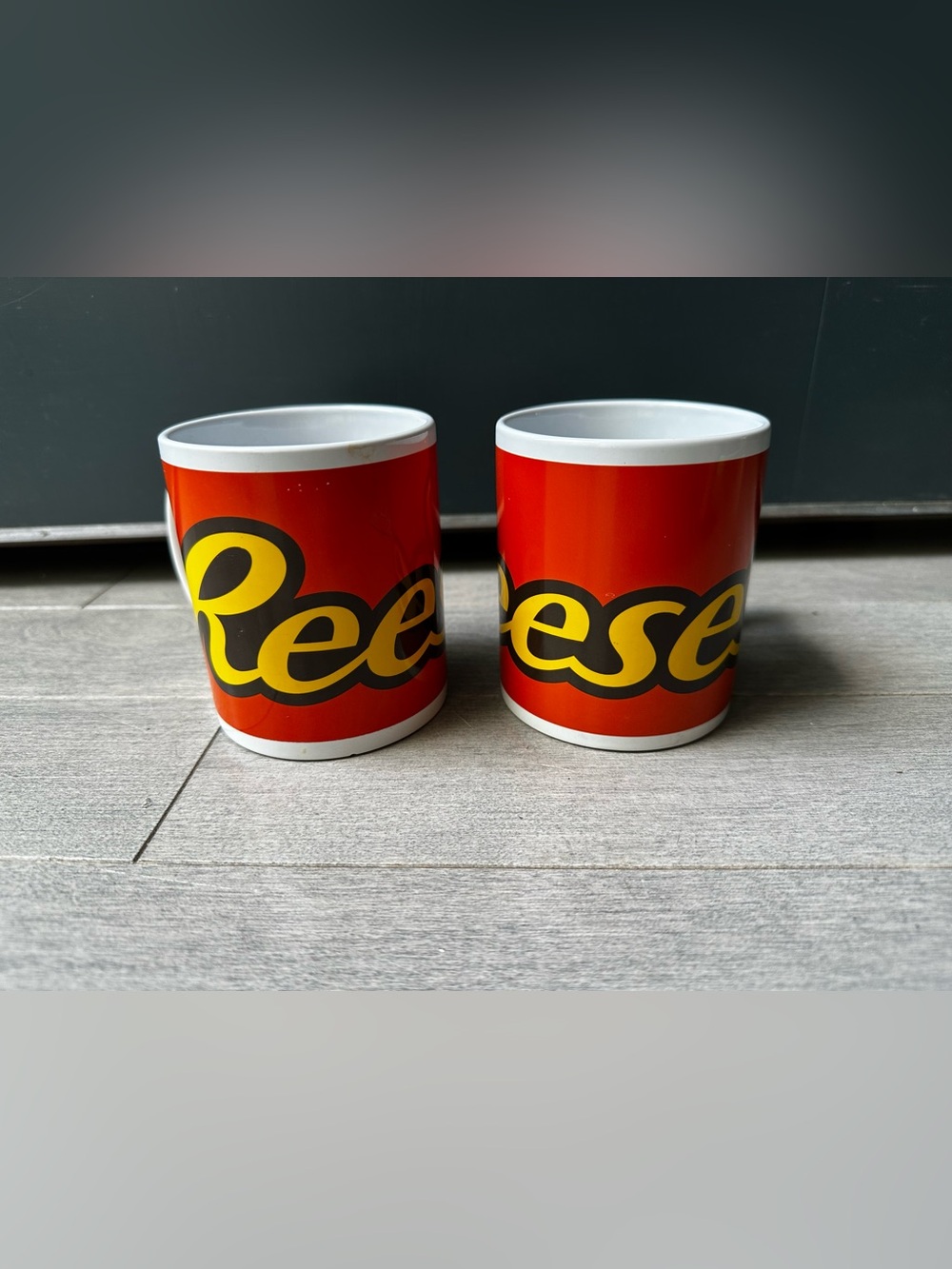Lot Of 2 Hersheys Reese’s Peanut Butter Cup Mugs Coffee Tea Set Collectible